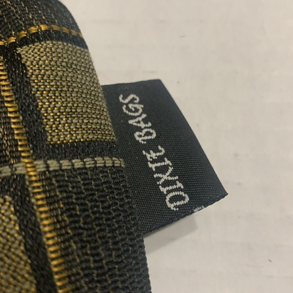 Original Dixie Bag Black / Gold Checkered Pattern and Velvet details - Picture 5 of 8
